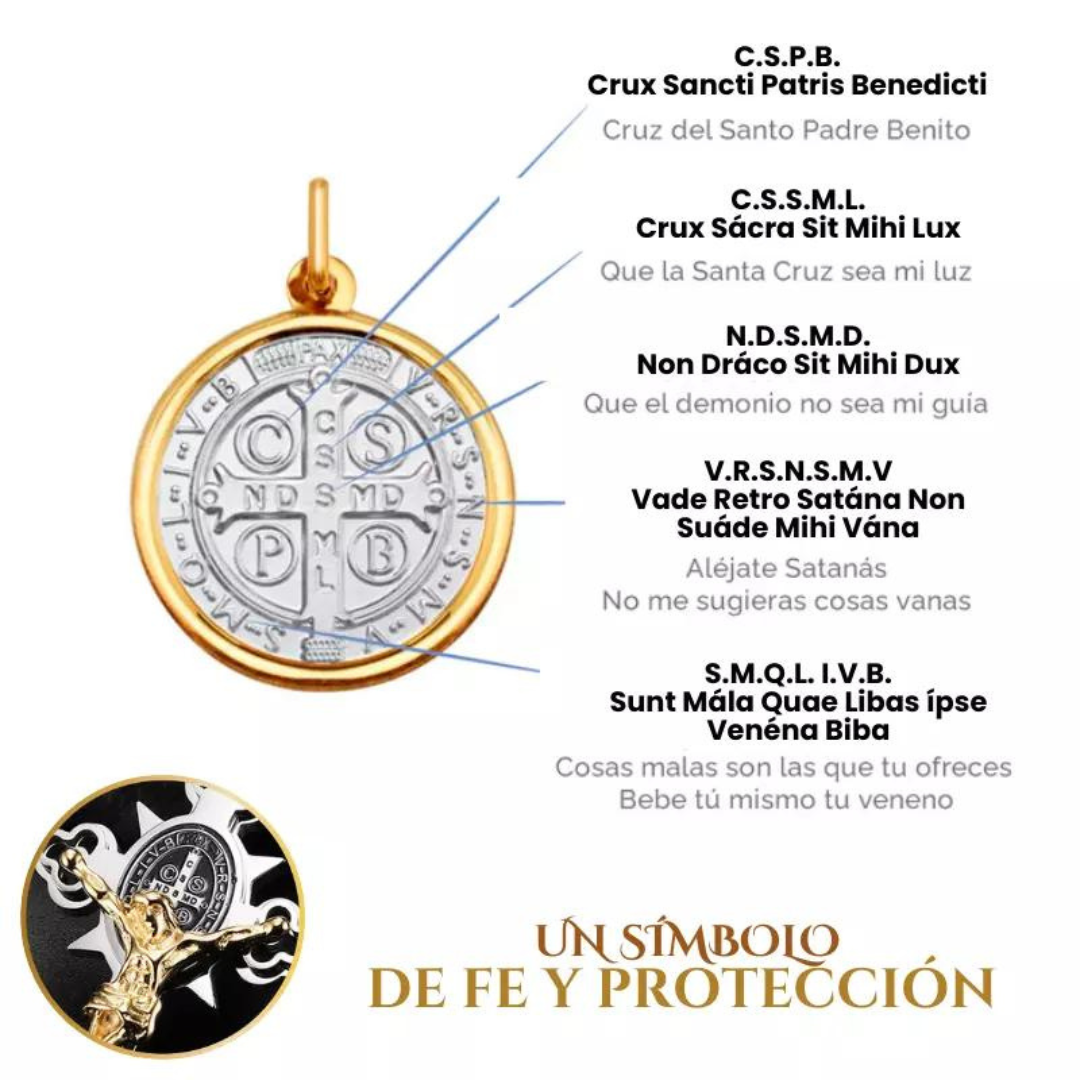 Collar Crucifijo de San Benito: Tu Símbolo Personal de Fe y Fortaleza Interior