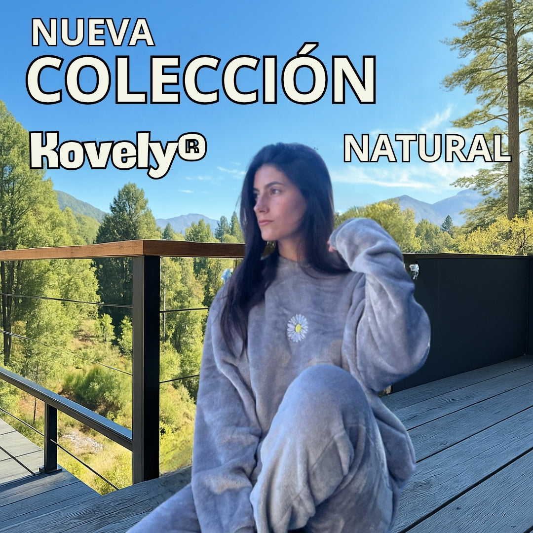 Kovely® Natural Conjunto Polar Oversize ¡Abriga como cobija, pero sin perder el estilo!