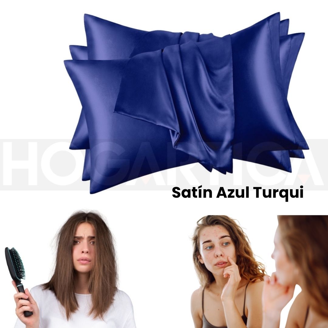 Zatínya™ Fundas de Satín Antibacterial para Piel y Cabello Saludables