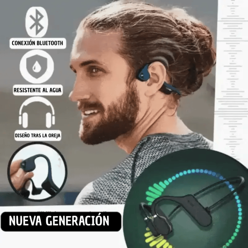 Audífonos AirVibe™ Conducción Ósea 🎧 ¡Escucha todo sin aislarte del mundo!