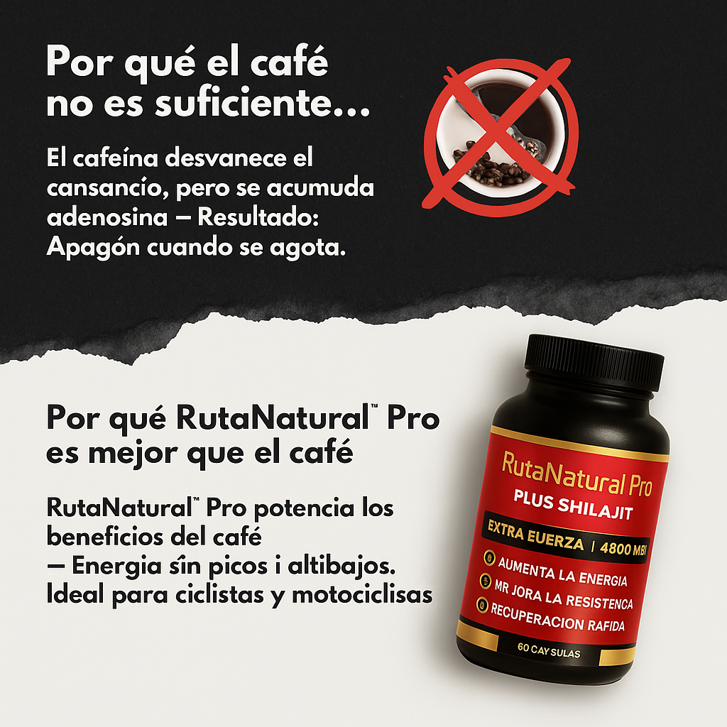 RutaNatural Pro™ Energía, enfoque y recuperación total para rodadas sin límites 🚴♂️🏍️
