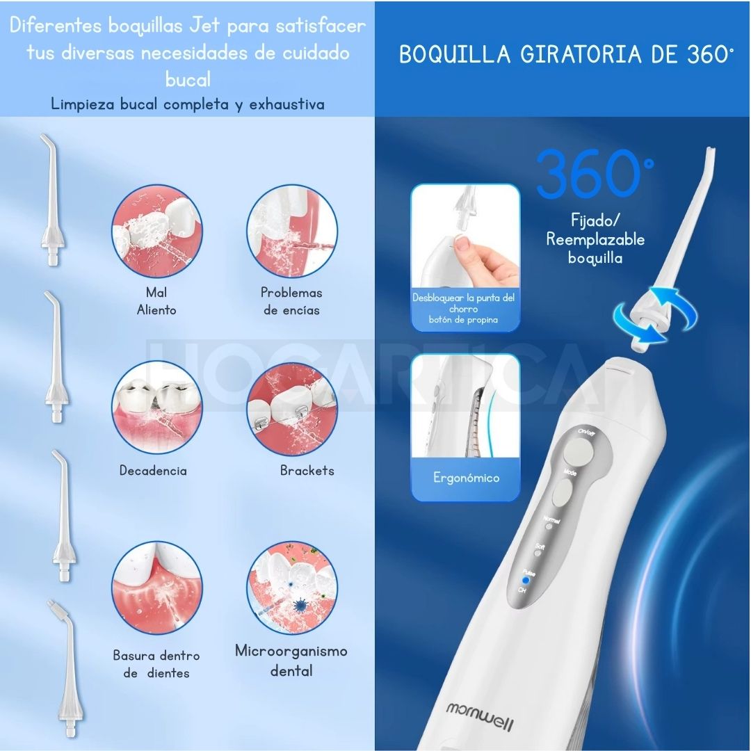HydroSmile™ | Irrigador Bucal + eBook Exclusivo para una Sonrisa Sana