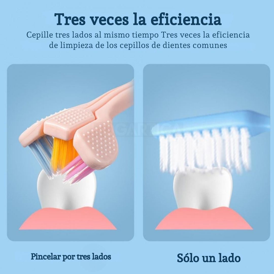 Dúo Cepillo Tri-Head™ 3-en-1| Limpieza completa en menos tiempo 🦷