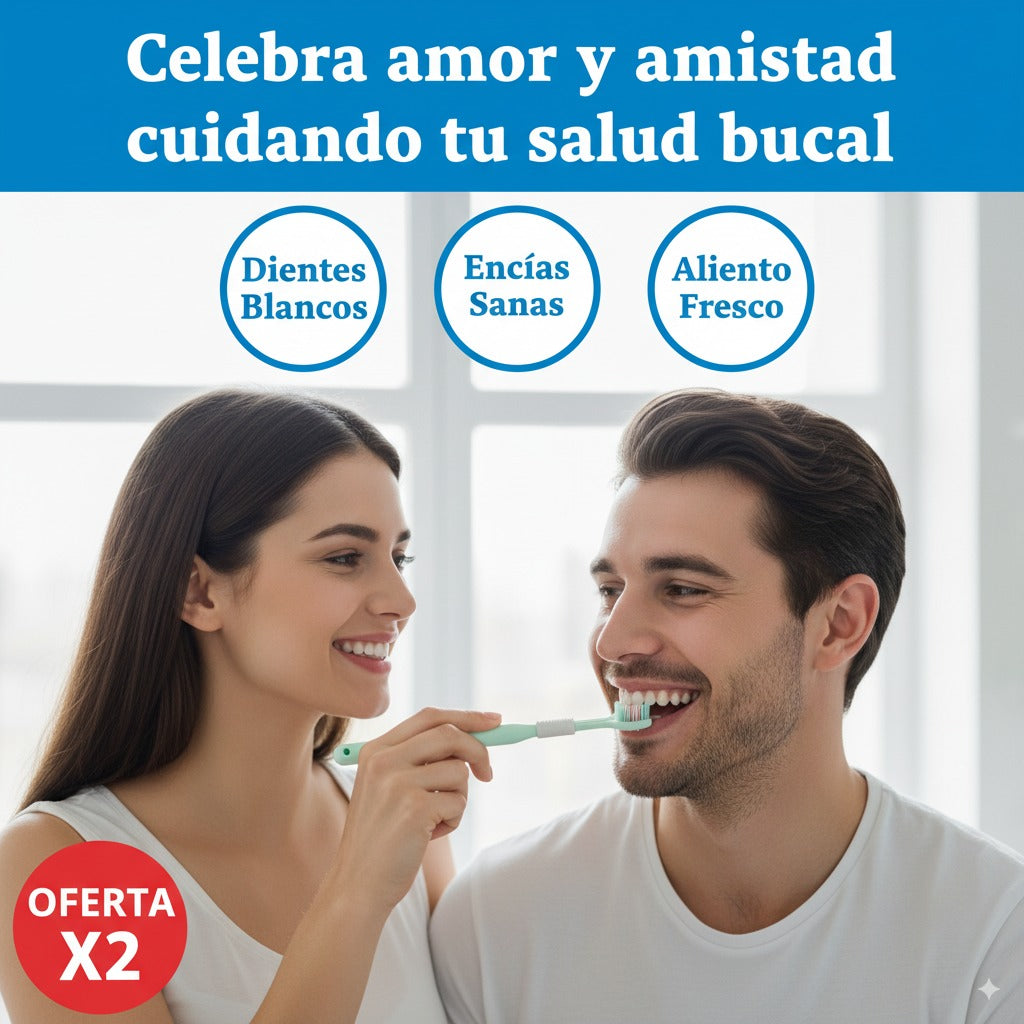 Dúo Cepillo Tri-Head™ 3-en-1| Limpieza completa en menos tiempo 🦷