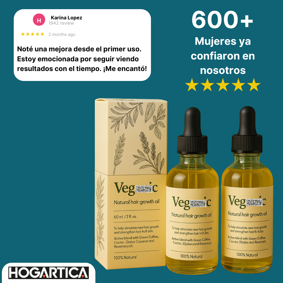 Veganic™ ¡Despierta la Vitalidad Natural de tu Cabello! 🌿