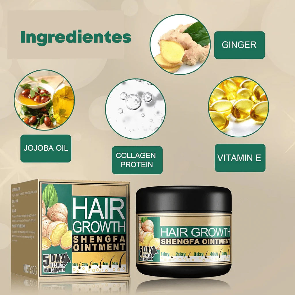 2X1 GingerGrow® Crecimiento Capilar Natural con Jengibre 💫💇♂️