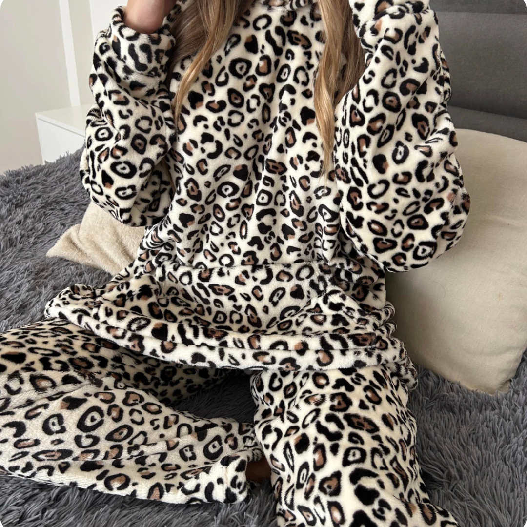 Kovely® Full Print Conjunto Polar Oversize ¡Abriga como cobija, pero sin perder el estilo!