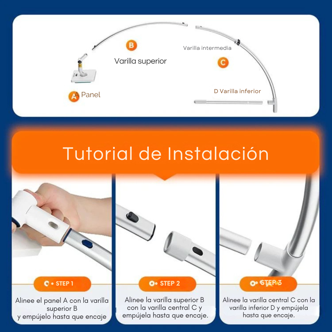 FullGlass 360 Pro Limpiador para Ventanas Altas y Exteriores
