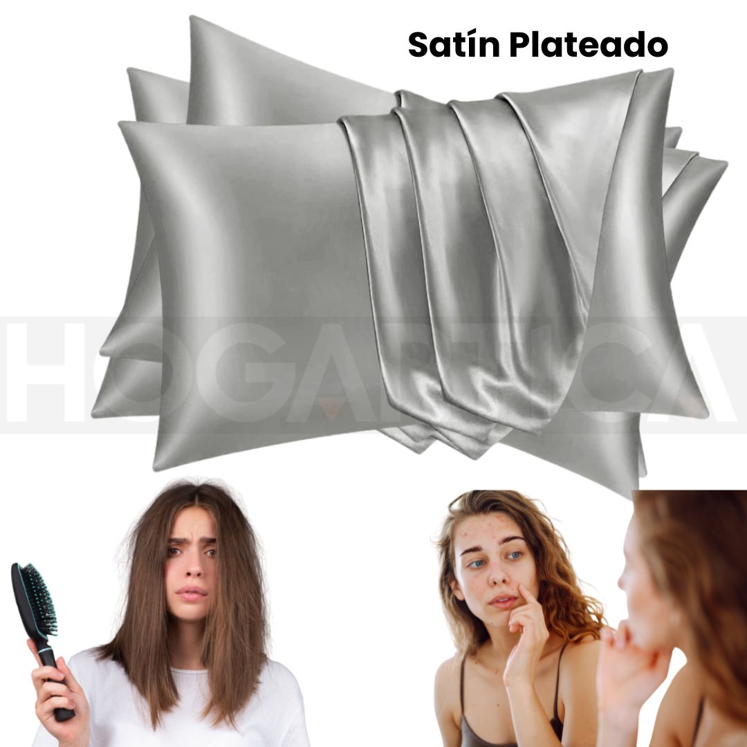 Zatínya™ Fundas de Satín Antibacterial para Piel y Cabello Saludables
