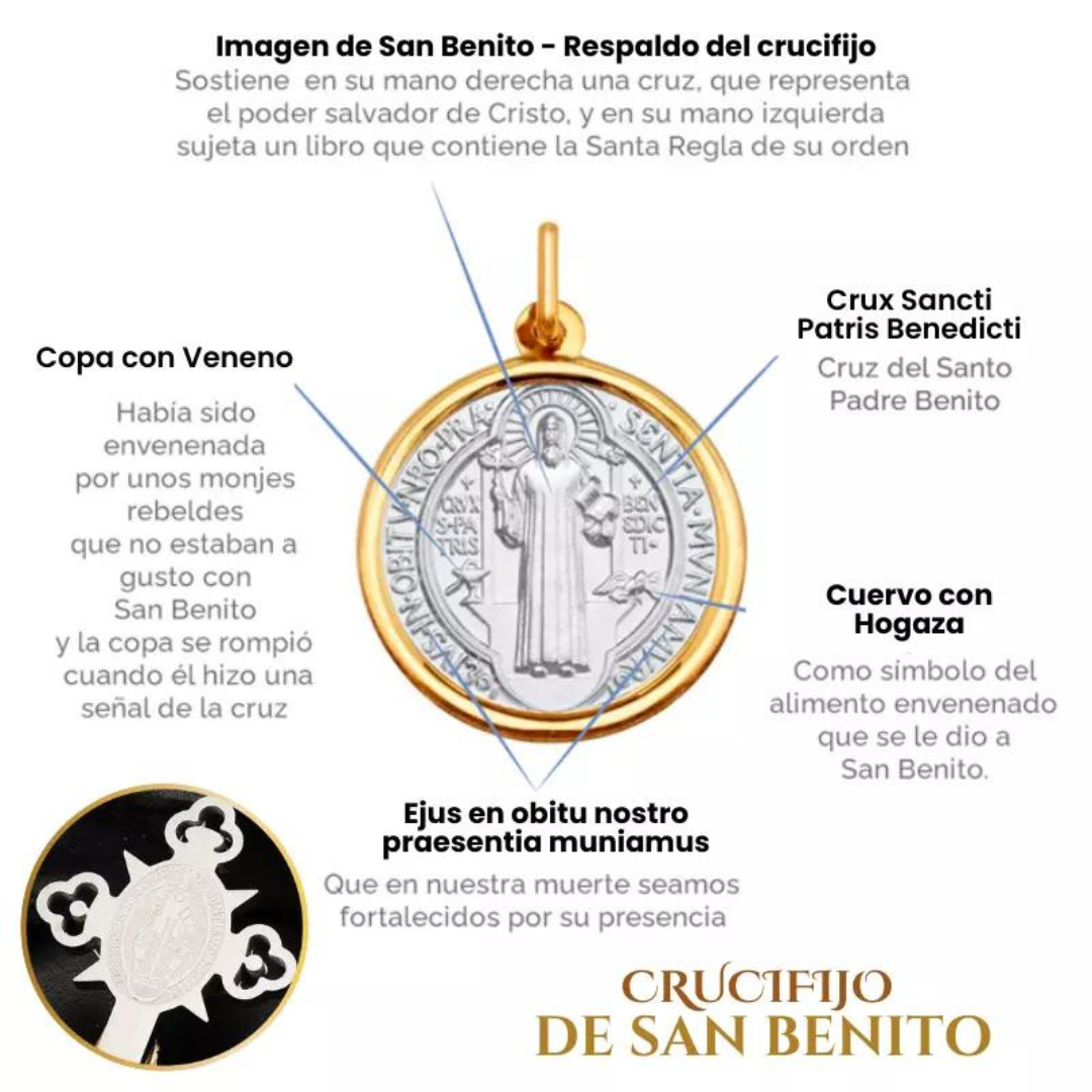 Collar Crucifijo de San Benito: Tu Símbolo Personal de Fe y Fortaleza Interior