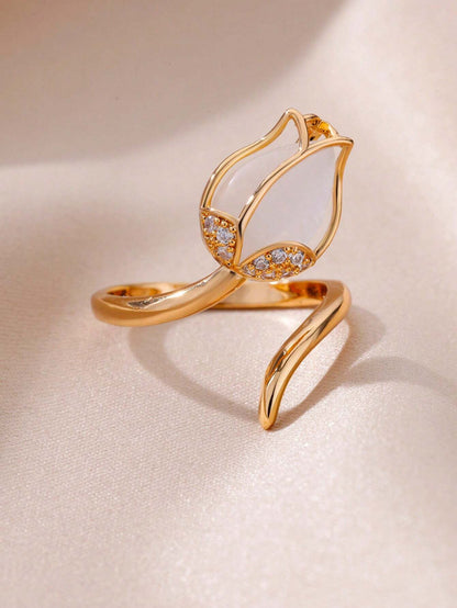 Set corazon de Mamá Collar Corazon + Anillo Tulipan