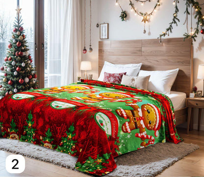 MagicHome Set™ — 2 Cortinas + Cobija Navideña en Piel de Durazno 🎅🎄
