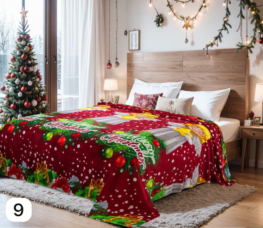 MagicHome Set™ — 2 Cortinas + Cobija Navideña en Piel de Durazno 🎅🎄