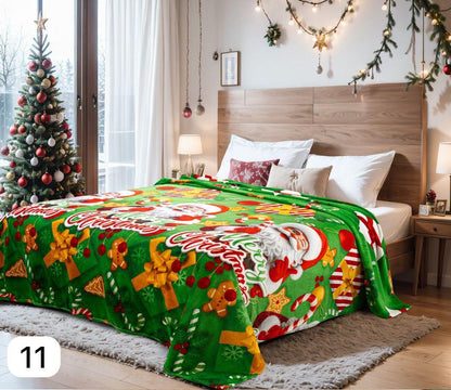 MagicHome Set™ — 2 Cortinas + Cobija Navideña en Piel de Durazno 🎅🎄