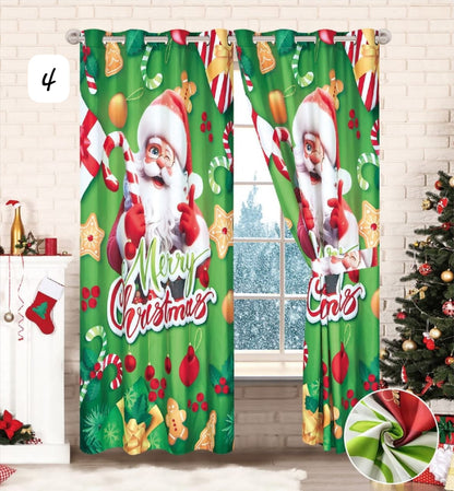 MagicHome Set™ — 2 Cortinas + Cobija Navideña en Piel de Durazno 🎅🎄