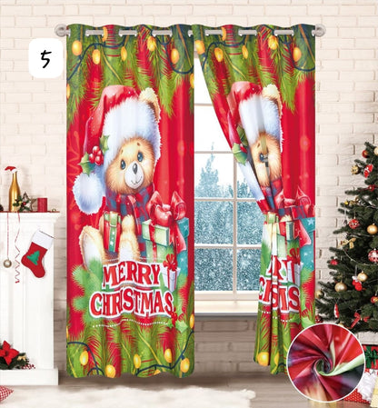 MagicHome Set™ — 2 Cortinas + Cobija Navideña en Piel de Durazno 🎅🎄