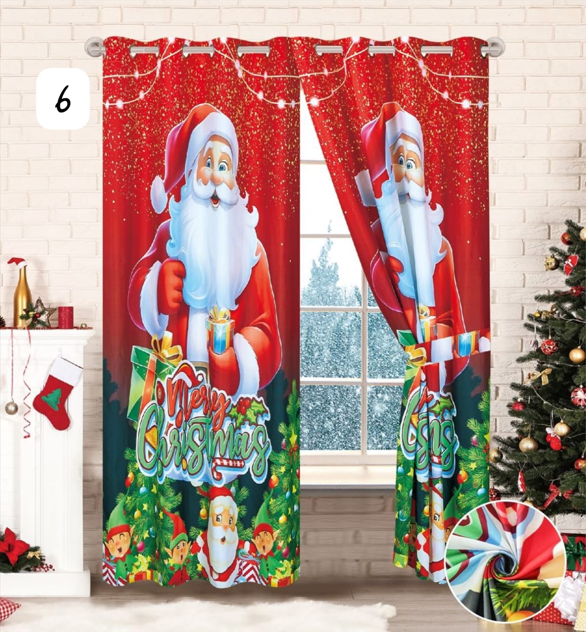MagicHome Set™ — 2 Cortinas + Cobija Navideña en Piel de Durazno 🎅🎄