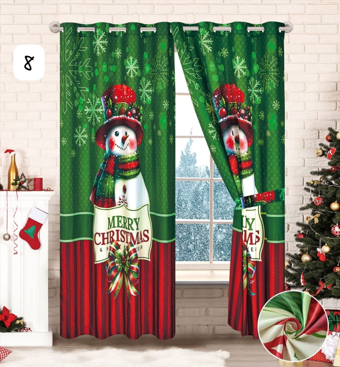 MagicHome Set™ — 2 Cortinas + Cobija Navideña en Piel de Durazno 🎅🎄