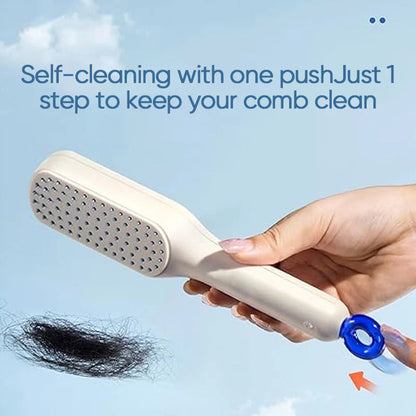 MagicBrush💆‍♀️ Desenreda, Cuida y Limpia al Instante- El Cepillo Retráctil que Tu Cabello Necesita