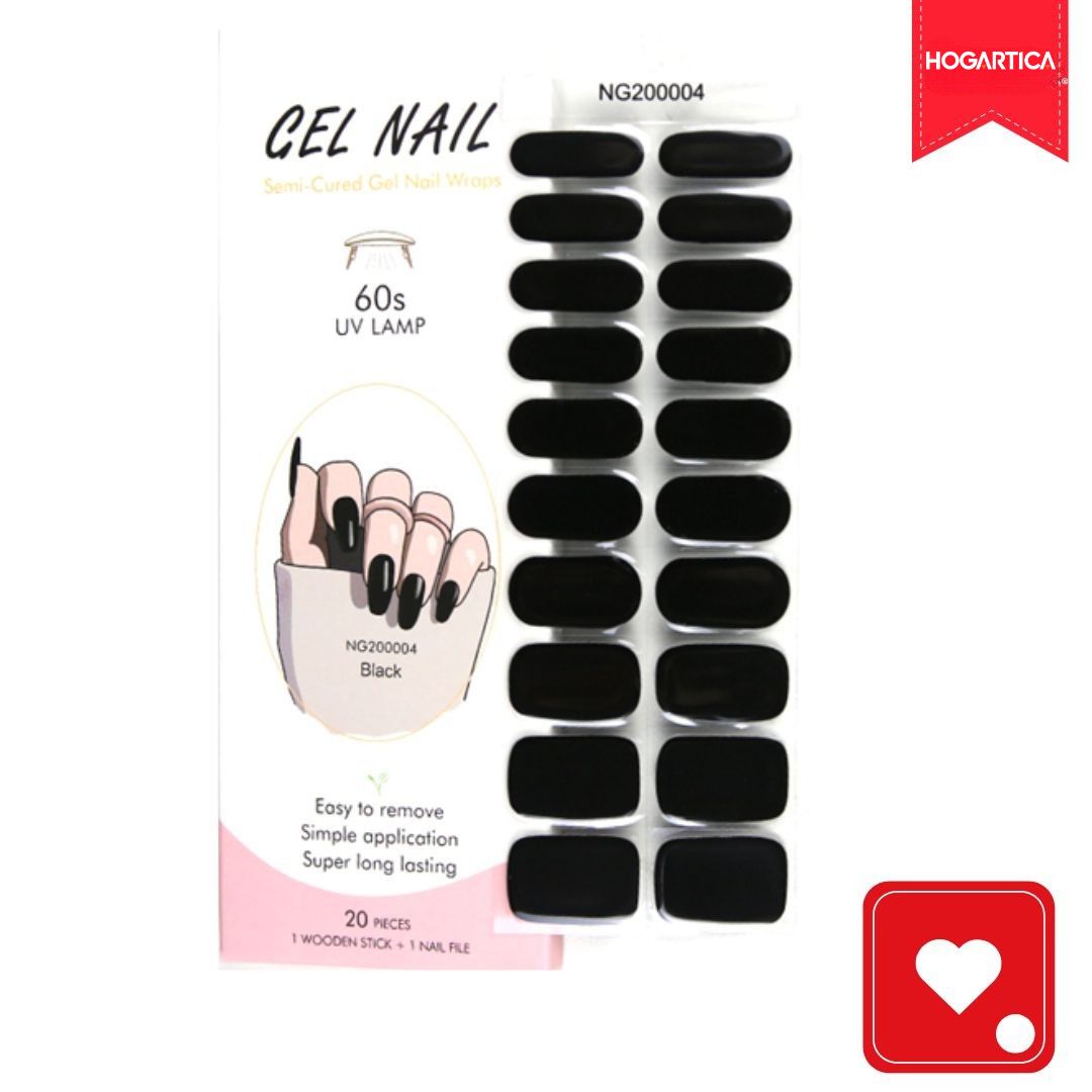 Kit Beautiful Nail Pro® 2 Set de 20 Stickers C/U en Gel+Lampra UV