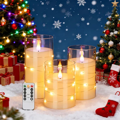VelAura™ 3 velas LED + 1 vela natural de soja GRATIS 🎁