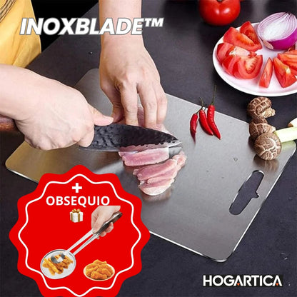 InoxBlade™ Tabla de Picar de Acero + 🎁Pinza Escurridor TongsPro™