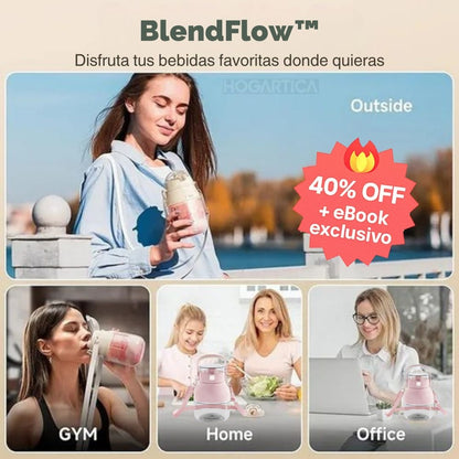 Licuadora Portátil BlendFlow™ | Batidos frescos donde estés