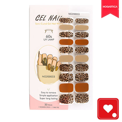 Kit Beautiful Nail Pro® 2 Set de 20 Stickers C/U en Gel+Lampra UV