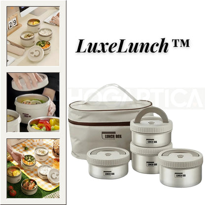 LuxeLunch™ | Lonchera Premium 4 Piezas para Toda Ocasión