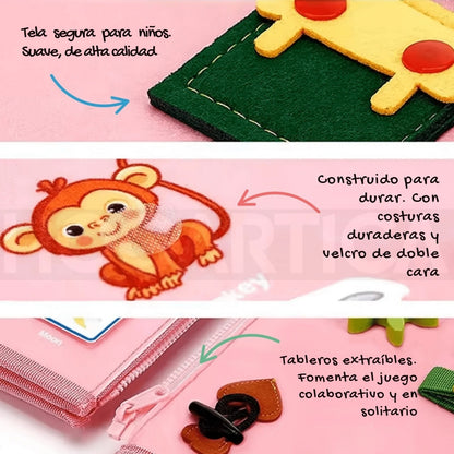 SpielLern™ 🧠 Maletín Sensorial Montessori para Habilidades Clave