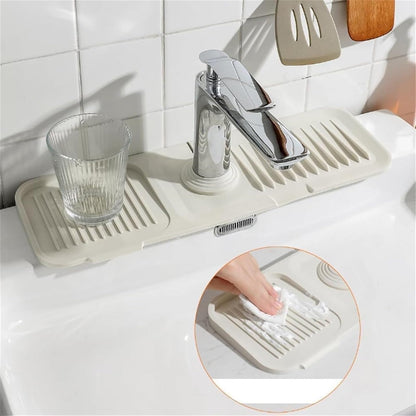 2X1 AquaStop Pro™| Tapete Protector y Escurridor de Grifo