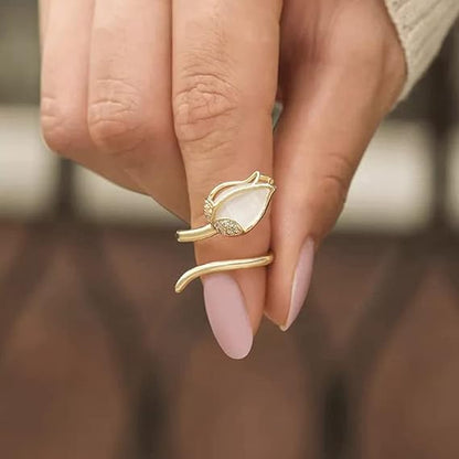 Set corazon de Mamá Collar Corazon + Anillo Tulipan