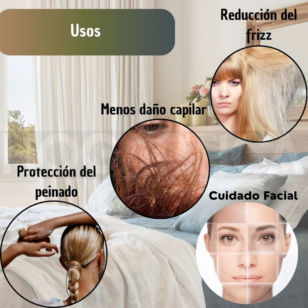 Zatínya™ Fundas de Satín Antibacterial para Piel y Cabello Saludables