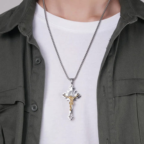 Collar Crucifijo de San Benito: Tu Símbolo Personal de Fe y Fortaleza Interior