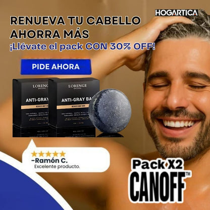 Pack X2 Jabones CanOff™ | Tu tono natural, sin tintes, sin citas de salón