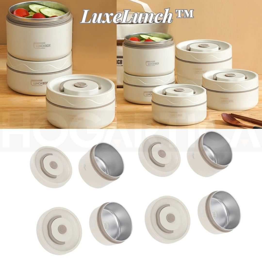 LuxeLunch™ | Lonchera Premium 4 Piezas para Toda Ocasión