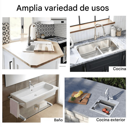 2X1 AquaStop Pro™| Tapete Protector y Escurridor de Grifo