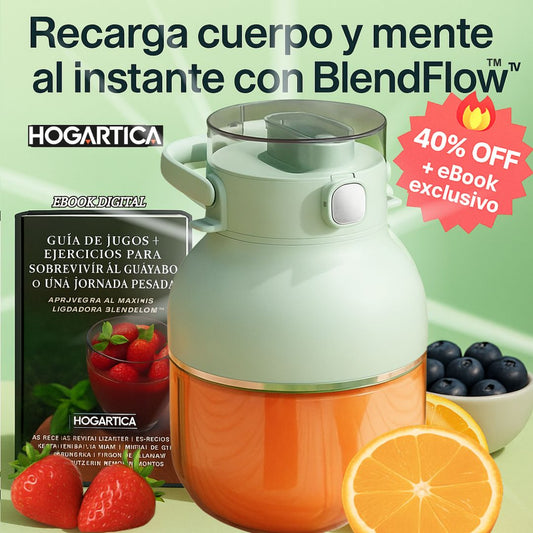 Licuadora Portátil BlendFlow™ | Batidos frescos donde estés