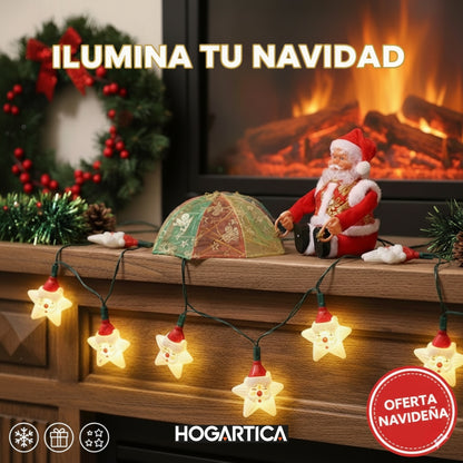 🎅Santa Acrobatico – El adorno que aterriza con alegría🎇con Luces de Regalo 🎁