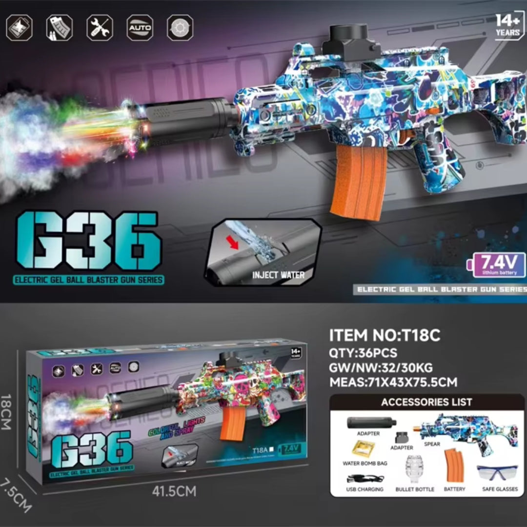 Blaster-Gel Xtreme: Acción real, diversión segura (¡Incluye 80.000 bolitas!)🎁