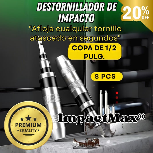 ImpactMax® El Destornillador Que Destraba Hasta el Tornillo Más Terco