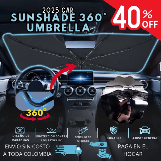 Parasol SunShade 360° Para Autos - Proteje y da Estilo
