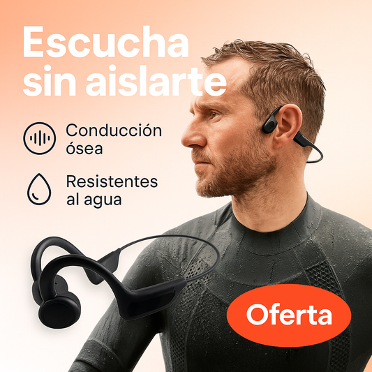 Audífonos AirVibe™ Conducción Ósea 🎧 ¡Escucha todo sin aislarte del mundo!