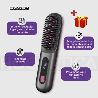 LuxiStyle Pro™ Cepillo Plancha Inalámbrico + Obsequio