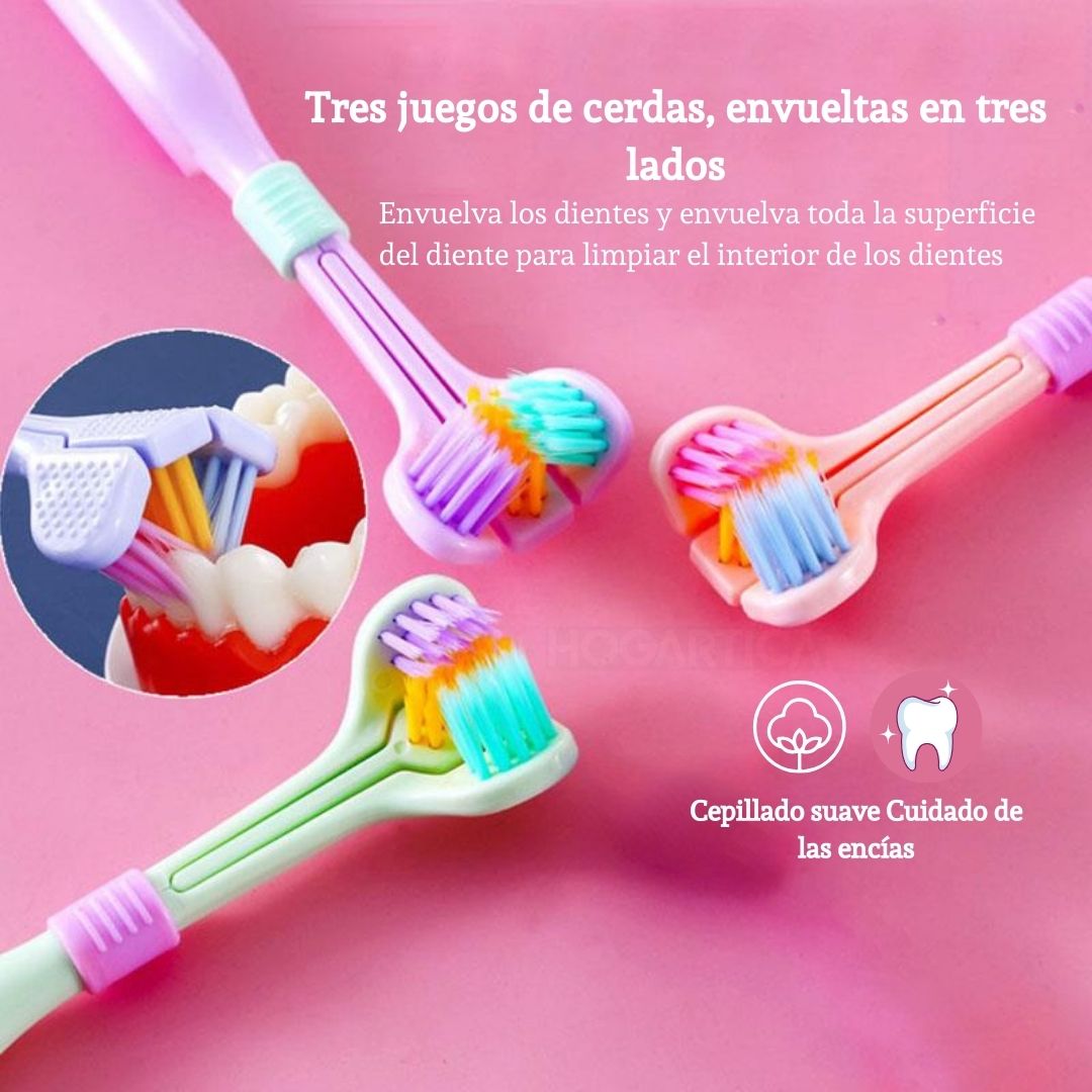 Dúo Cepillo Tri-Head™ 3-en-1| Limpieza completa en menos tiempo 🦷