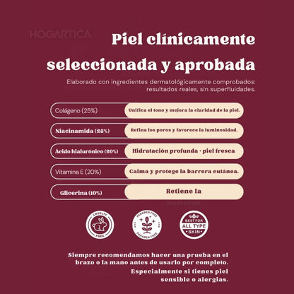 Glowéa™ Mascarilla de Biocolágeno| Cuidado de la piel premium, sin salir de casa