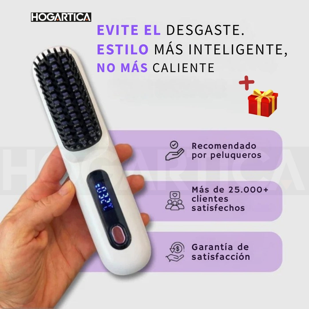 LuxiStyle Pro™ Cepillo Plancha Inalámbrico + Obsequio
