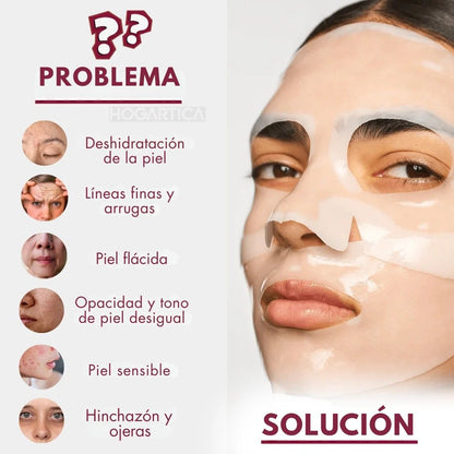 Glowéa™ Mascarilla de Biocolágeno| Cuidado de la piel premium, sin salir de casa