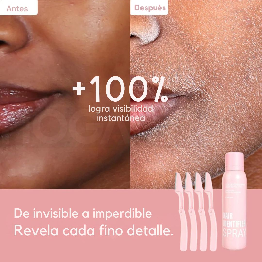 Revela+™ | Spray Identificador de Vello + 4 Maquinillas