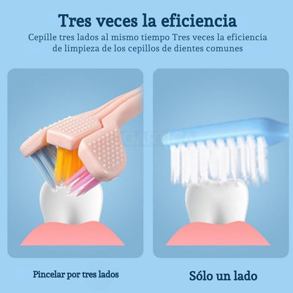 Dúo Cepillo Tri-Head™ 3-en-1| Limpieza completa en menos tiempo 🦷